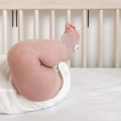 Owlet Dream Sock Chytrá ponožka 0 - 18 m - Matně růžová - obrázek