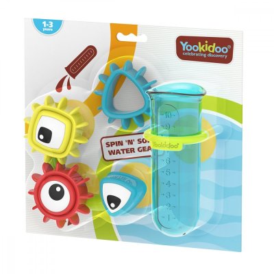 Yookidoo Ozubené tvary do vany na kartonu