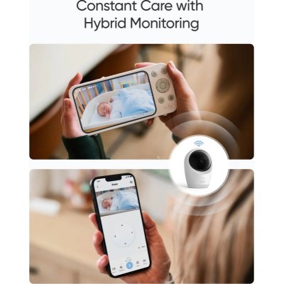 Eufy Dětská chůvička Anker E21 4K - Bílá - obrázek