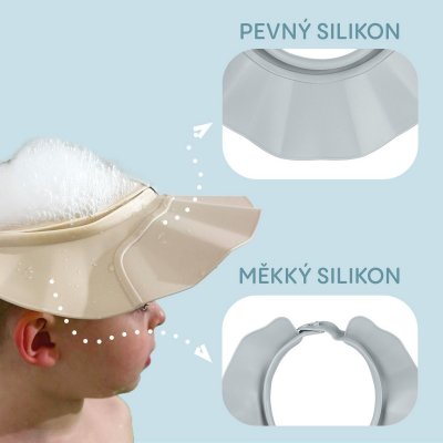 Zopa Silikonový koupací ochranný kšilt - Beige - obrázek