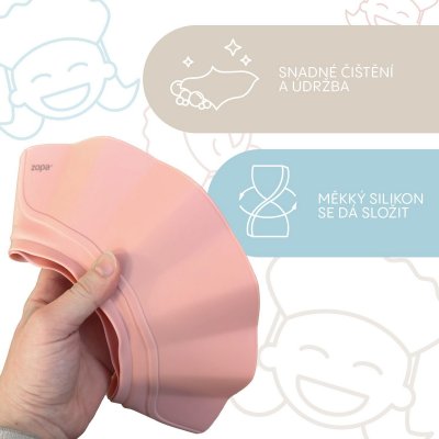 Zopa Silikonový koupací ochranný kšilt - Pink - obrázek