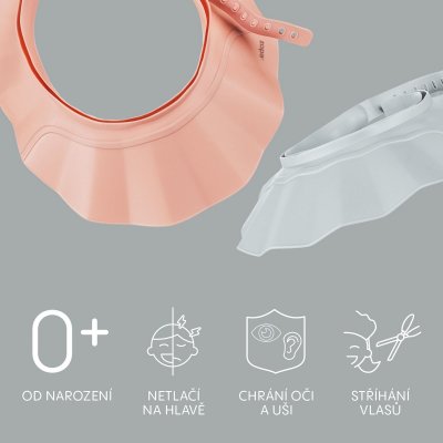 Zopa Silikonový koupací ochranný kšilt - Pink - obrázek