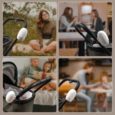 Zopa Eggy Houpadlo kočárku nabíjecí - White - obrázek