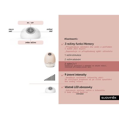 Suavinex Odsávačka mateřského mléka Hands-Free - obrázek