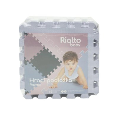 Rialto Baby Hrací podložka Puzzle 90 x 90 cm - Silver - obrázek