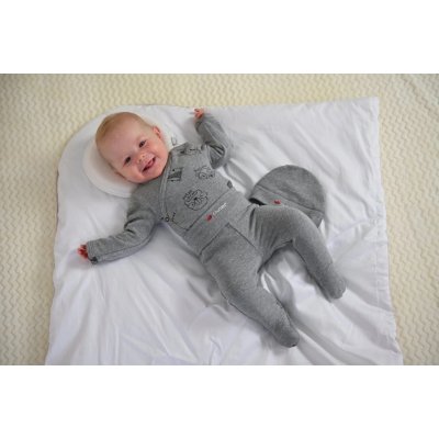 Little Angel Novorozenecká sada smyk Outlast® - Šedý melír/Zvířátka, vel. 62 - obrázek