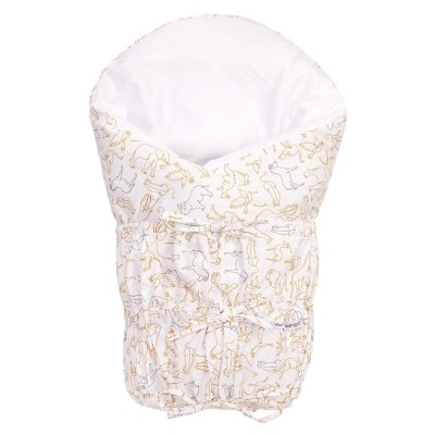 Little Angel Zavinovačka šněrovací pevná záda Outlast® - Bílá/Savana