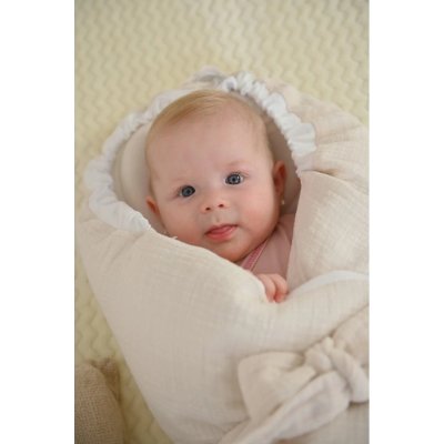 Little Angel Zavinovačka multifunkční Outlast® - Tyrkys/Bílá - obrázek