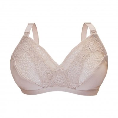 Carriwell Mateřská a kojící podprsenka Soft as Silk - Béžová, vel. S - obrázek