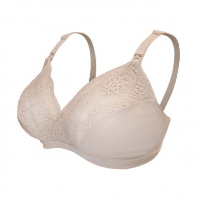 Carriwell Mateřská a kojící podprsenka Soft as Silk - Béžová, vel. XL - obrázek