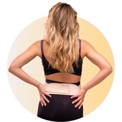 Carriwell Těhotenský nastavitelný podpůrný pás přes bříško - Béžový, vel. S/M - obrázek