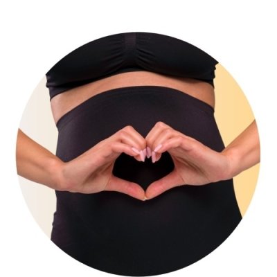 Carriwell Těhotenské podpůrné legíny 3/4 - Černé, vel. S - obrázek