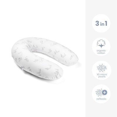 Doomoo Buddy Multifunkční kojící polštář - Bear Family Grey - obrázek