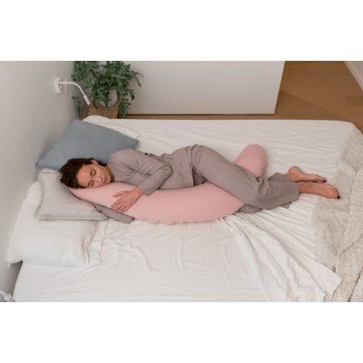 Doomoo Buddy Multifunkční kojící polštář - Chine Pink - obrázek