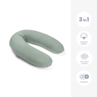 Doomoo Buddy Multifunkční kojící polštář - Corduroy Green - obrázek