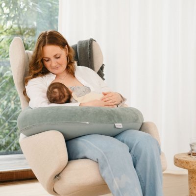 Doomoo Buddy Multifunkční kojící polštář - Corduroy Green - obrázek