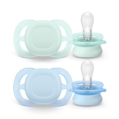 Philips Avent Šidítko Ultrastart Neutral, 0 - 2 m - Chlapec, 2 ks