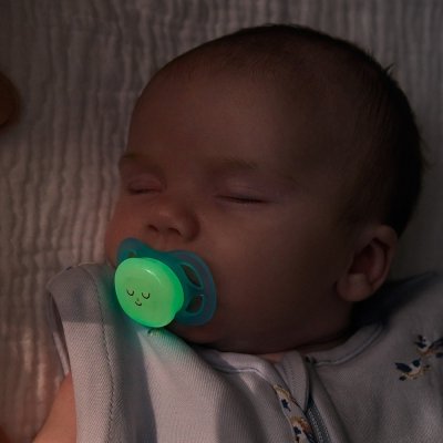 Philips Avent Šidítko Ultrastart noční, 0 - 2 m - Chlapec, 2 ks - obrázek