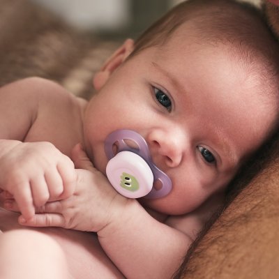 Philips Avent Šidítko Ultrastart Obrázek, 0 - 2 m - Dívka, 2 ks - obrázek