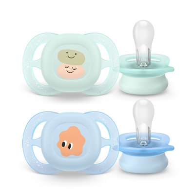 Philips Avent Šidítko Ultrastart Obrázek, 0 - 2 m - Chlapec, 2 ks - obrázek