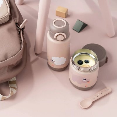 Done by Deer Dětská termonádoba Tiny Farm - Růžová - obrázek