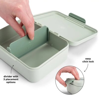 Done by Deer Dětská svačinová krabička Playground - Zelená - obrázek