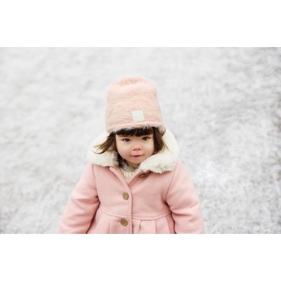 Elodie Details Pletená čepice Furry - Powder Pink, 24 - 36 m - obrázek