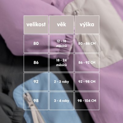 Leokid Kombinéza Color Kit - Purple Fin, vel. 2 - 3 roky (vel. 92) - obrázek