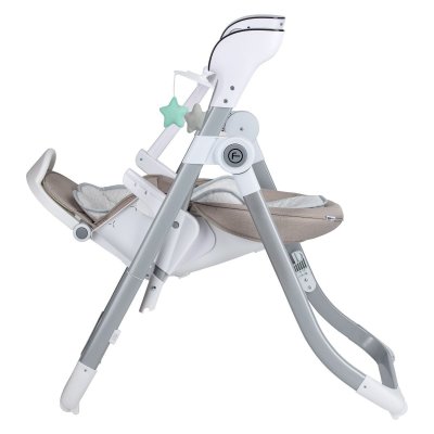 FreeOn Oli Deluxe Jídelní židlička/houpátko - Beige - obrázek