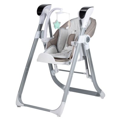 FreeOn Oli Deluxe Jídelní židlička/houpátko - Beige - obrázek