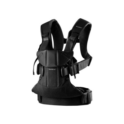 BabyBjörn Nosítko ONE Woven - Black - obrázek