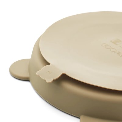 Liewood Stacy Dělený talíř s přísavkou 2 ks - Sandy/Oat - obrázek