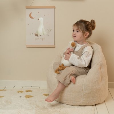 Little Dutch Křeslo dětské plyšové - Soft Beige - obrázek