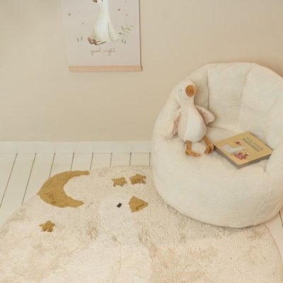 Little Dutch Křeslo dětské plyšové - Soft White - obrázek