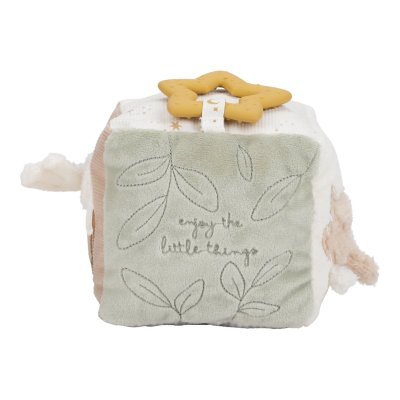 Little Dutch Textilní kostka s aktivitami - Newborn Naturals - obrázek
