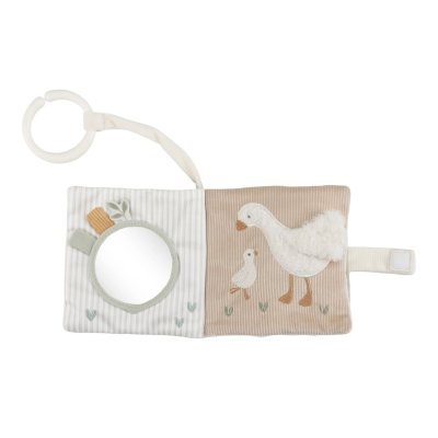 Little Dutch Závěsná textilní knížka s aktivitami - Newborn Naturals - obrázek