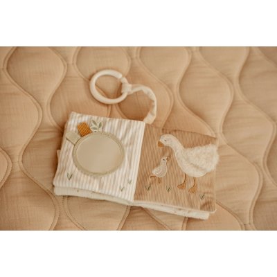 Little Dutch Závěsná textilní knížka s aktivitami - Newborn Naturals - obrázek