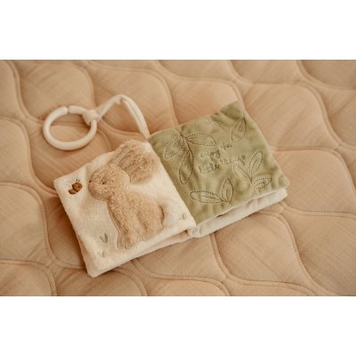 Little Dutch Závěsná textilní knížka s aktivitami - Newborn Naturals - obrázek