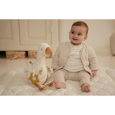 Little Dutch Husa plyšová s aktivitami - Newborn Naturals - obrázek