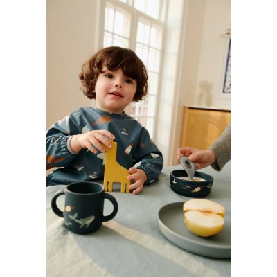 Liewood Vivi Silikonový jídelní set - Artic Sea/Ocean View - obrázek