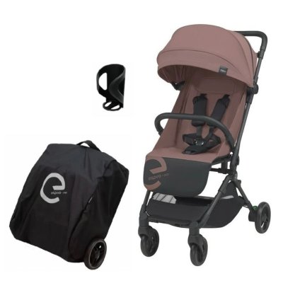 Espiro Pop Sportovní kočárek + DÁREK Držák na nápoje a cestovní taška - Plum Ice Cream