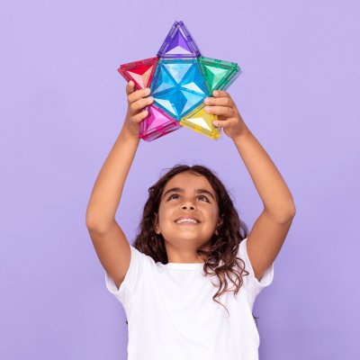 Connetix Magnetická stavebnice - Light Star Pack, 28 ks - obrázek