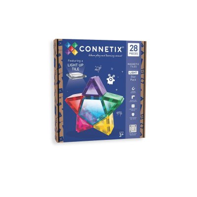 Connetix Magnetická stavebnice - Light Star Pack, 28 ks