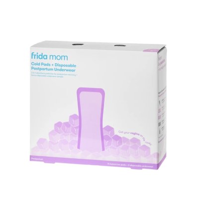 Frida Mom Chladící absorbční Ice Maxi vložky 8 ks + Jednorázové poporodní kalhotky 2 ks - obrázek