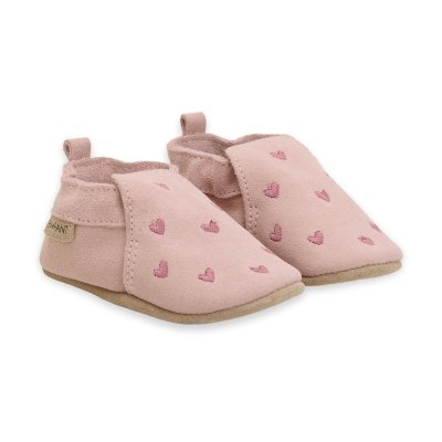 En Fant Semišové capáčky s výšivkou - Misty Rose, vel. 18