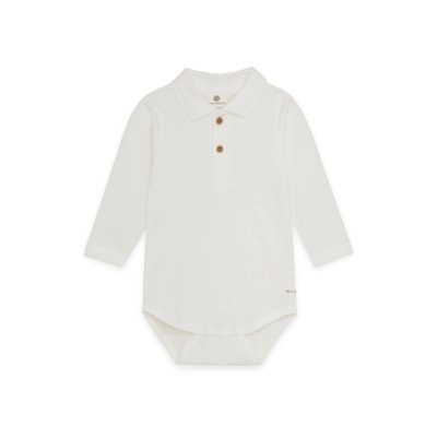 En Fant Body s dlouhým rukávem Polo - Egret, vel. 80