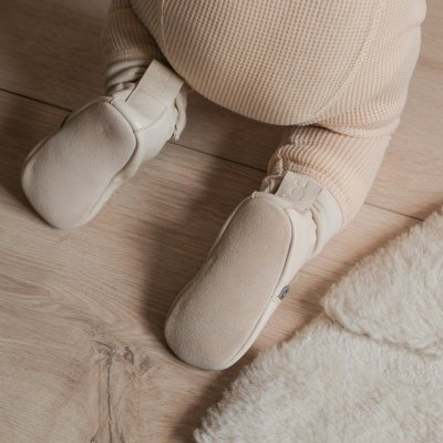 Lodger Kožené capáčky - Birch, vel. 6 - 9 měsíců