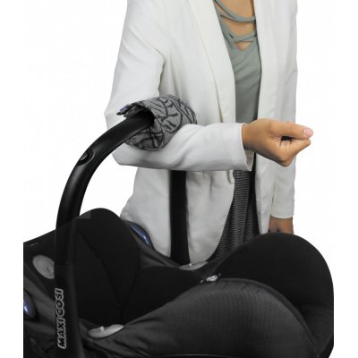 Dooky Arm Cushion - Grey Leaves - obrázek