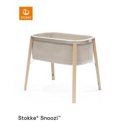 Stokke Snoozi Postýlka + Transportní taška + Ochrana matrace + Prostěradlo 2ks - Sandy Beige - obrázek