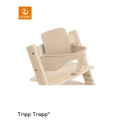 Stokke Tripp Trapp Židlička + Baby set + Newborn set + Pásy Harness - Natural - obrázek